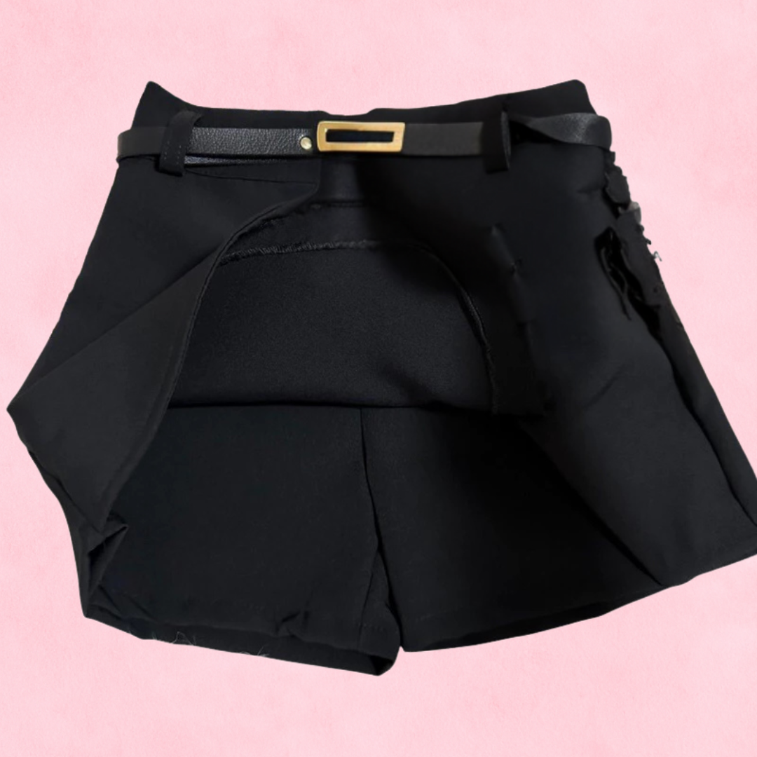 KIT SHORTS SAIA MENINAS INFANTIL ALFAIATARIA