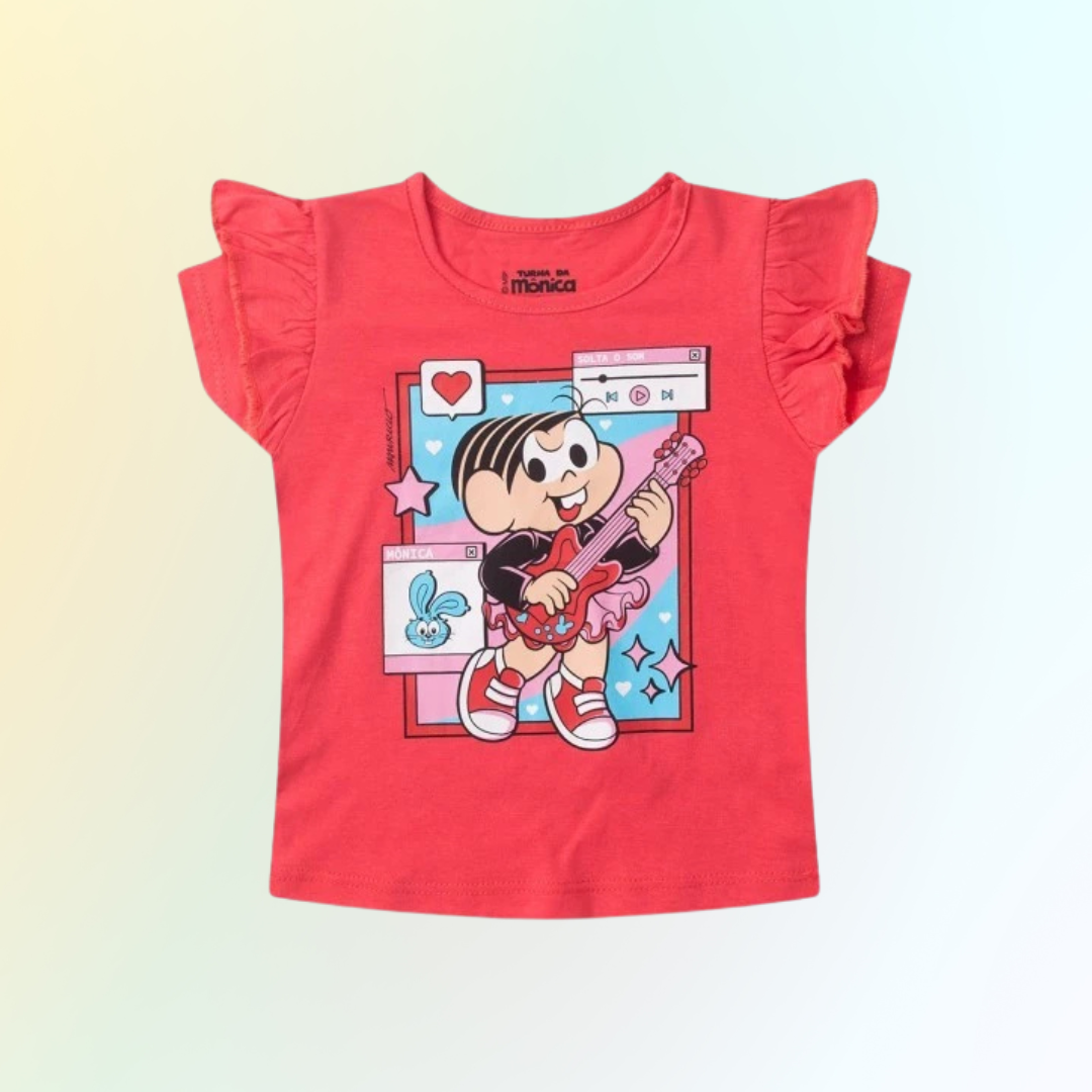 Conjunto Infantil Rock  Turma da Mônica