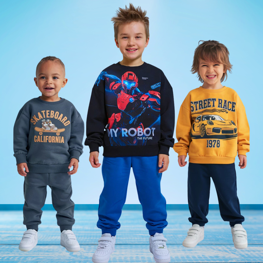 Kit de Roupas Infantis para Meninos Quentinho