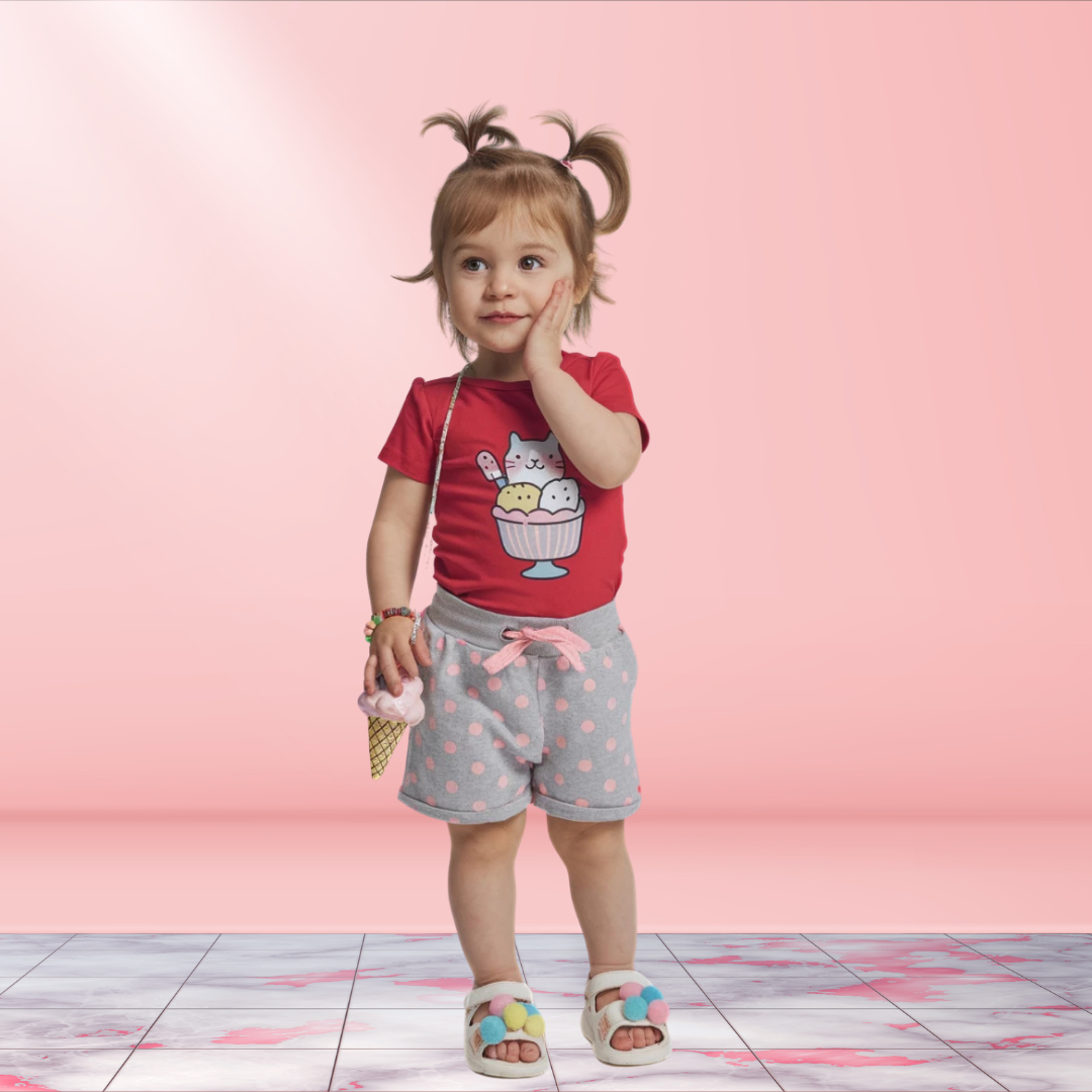Kit de Roupas Infantis para Meninas