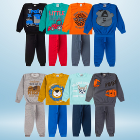Kit de Roupas Infantis para Meninos Quentinho