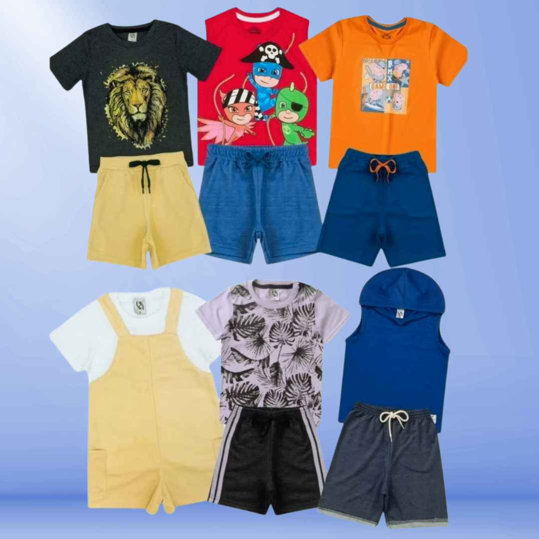 Kit Sortido com 12 Peças – Meninos
