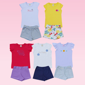 Kit Infantil Feminino com 6 Peças